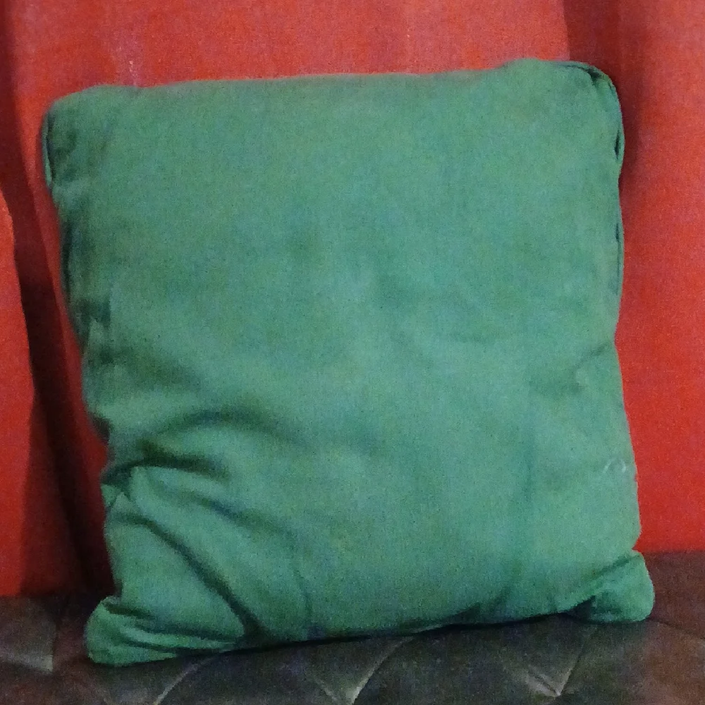 Vintage Holiday Teddy Bear Decorative Pillow